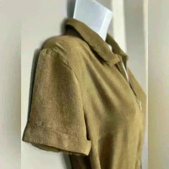 Forever 21 Green Zip Front Jumpsuit Shorts Romper (508) - Picture 11 of 15